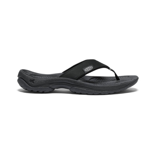 Women's Kona Flip Black/Vapor Leather Flip-Flop, KEEN