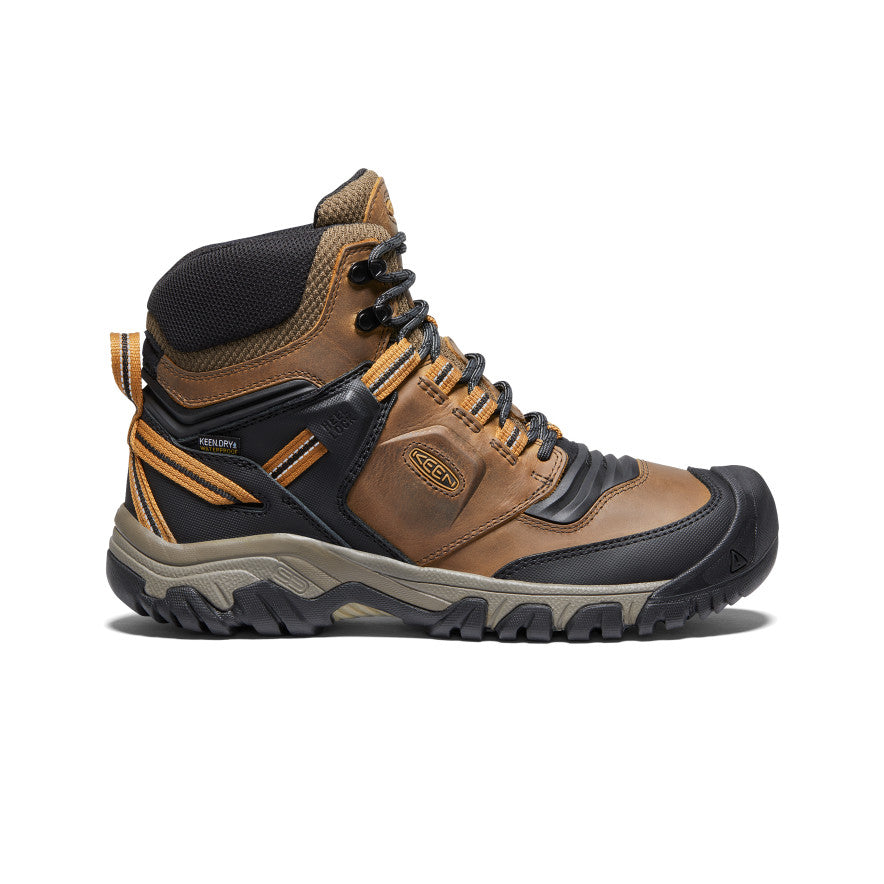 Men's Waterproof Brown Hiking Boots - Ridge Flex Mid WP | KEEN Footwear