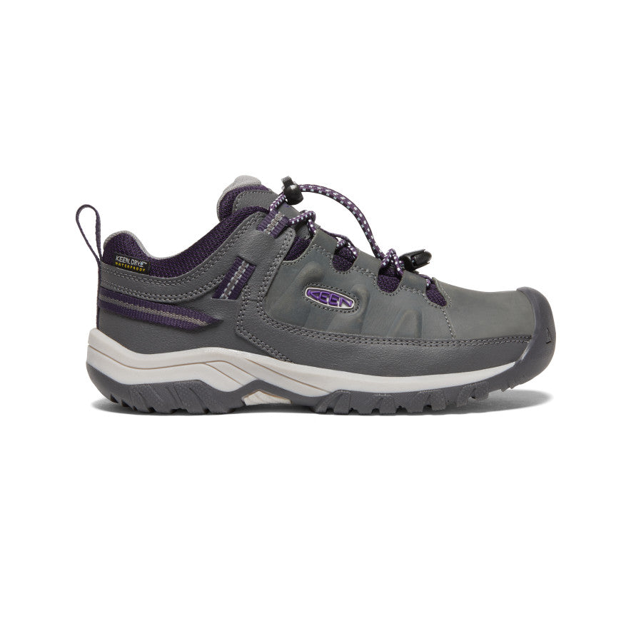 Big Kids' Waterproof Grey Hiking Shoes Targhee Low WP | KEEN Footwear