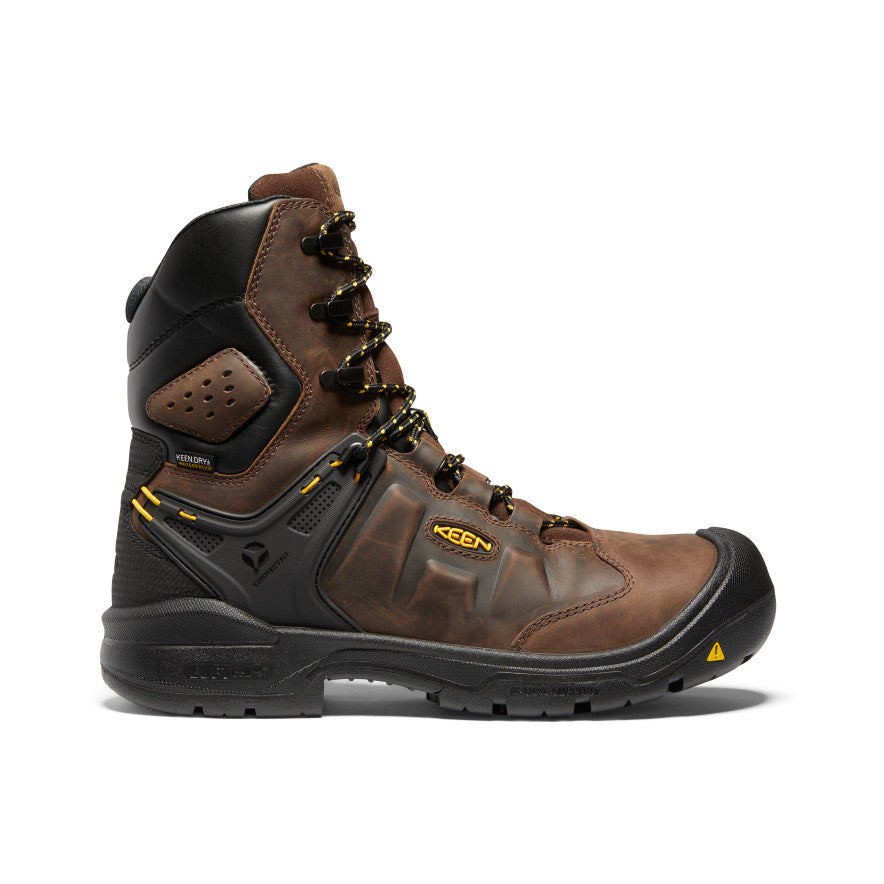 Men's Dover 8" Waterproof Boot (Carbon-Fiber Toe) Dark Earth/Black | KEEN  Footwear